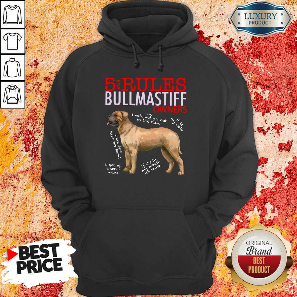 Original 5 Rules Bullmastiff Owners Hoodie 