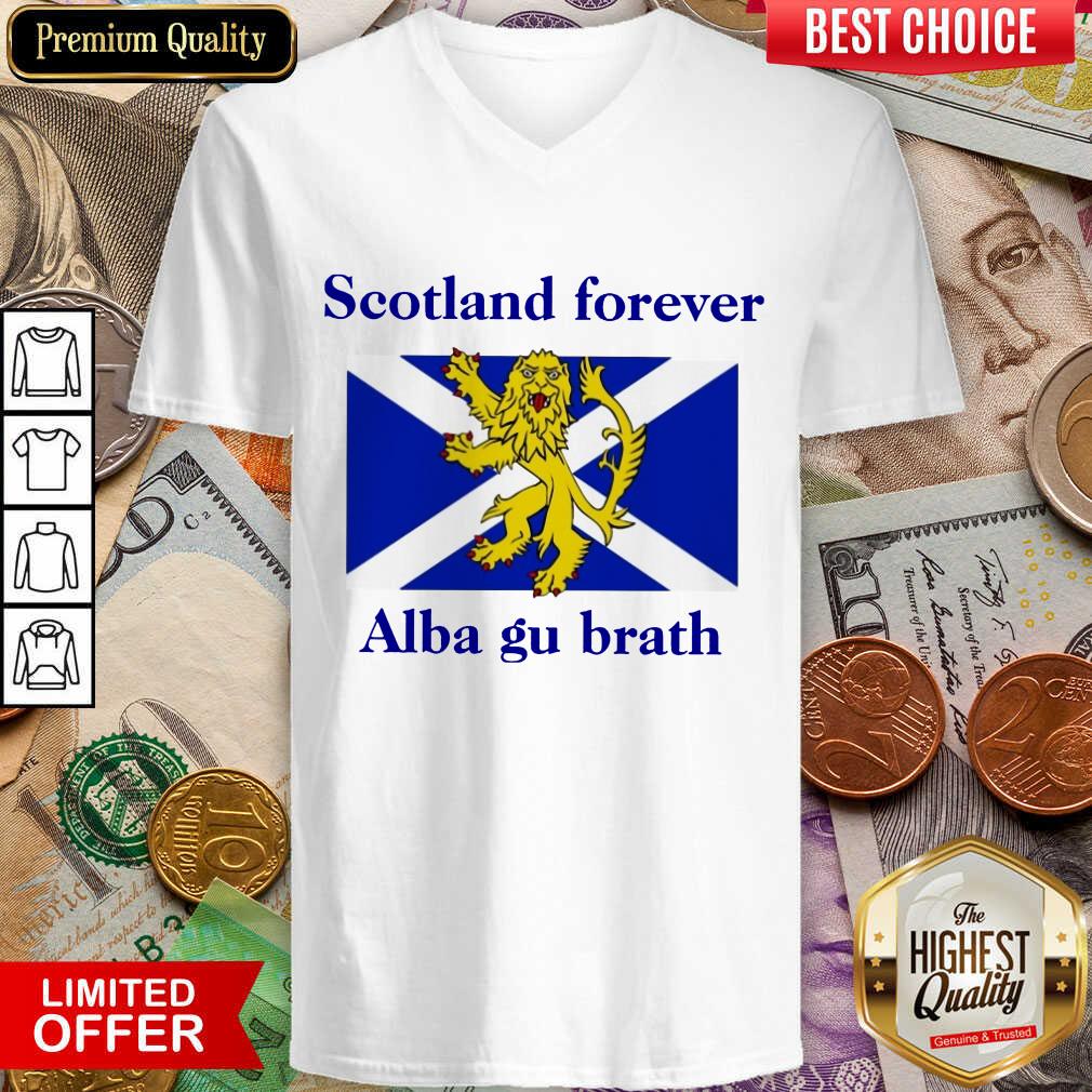Scotland Forever Alba Gu Brath V-neck