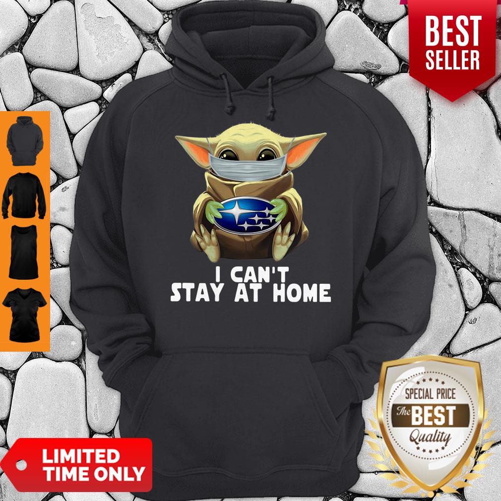 Good Star Wars Baby Yoda Mask Hug Subaru I Can’t Stay At Home Hoodie