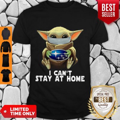Good Star Wars Baby Yoda Mask Hug Subaru I Can’t Stay At Home Shirt