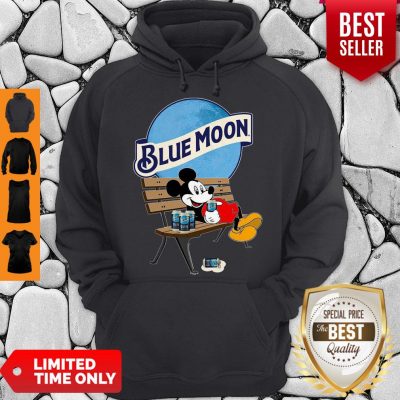 Cute Mickey Mouse Drink Pabst Blue Moon Beer Hoodie