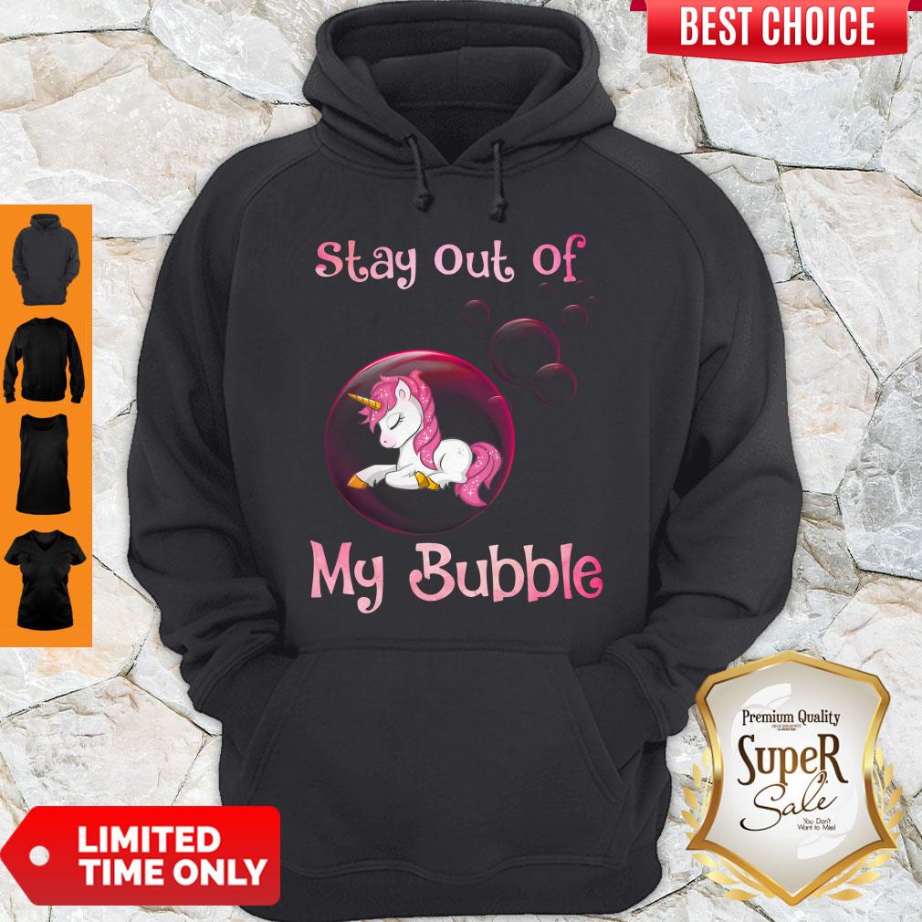 Premium Unicorn Stay Out Of My Bubble Hoodie