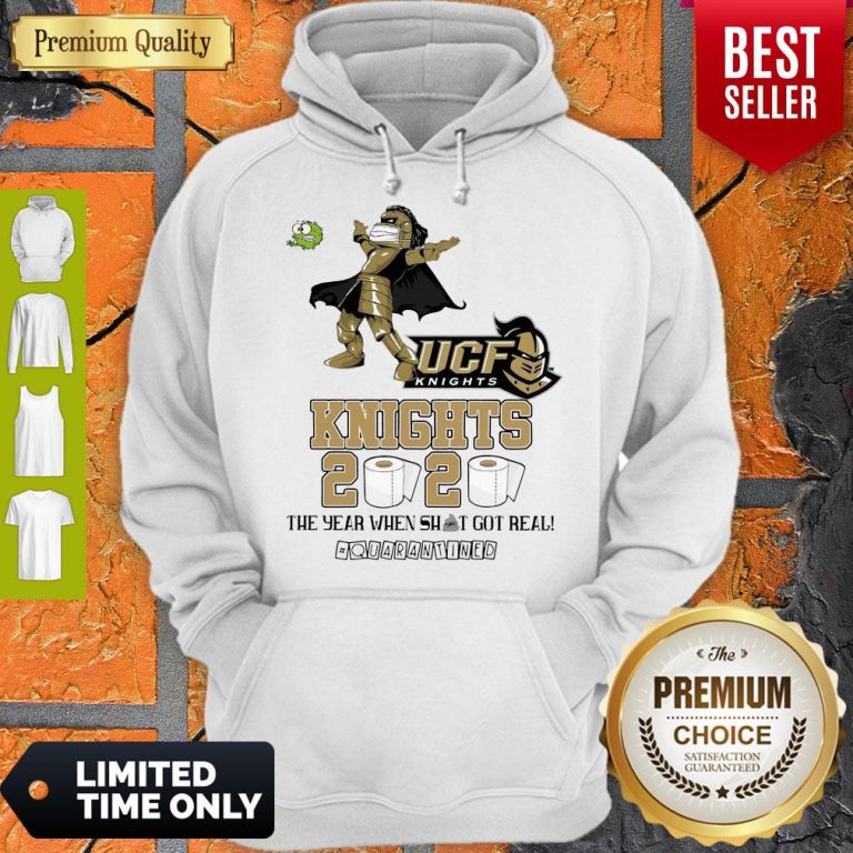 Hot UCF Knights 2020 The Year When Shit Got Real #Quarantined Hoodie