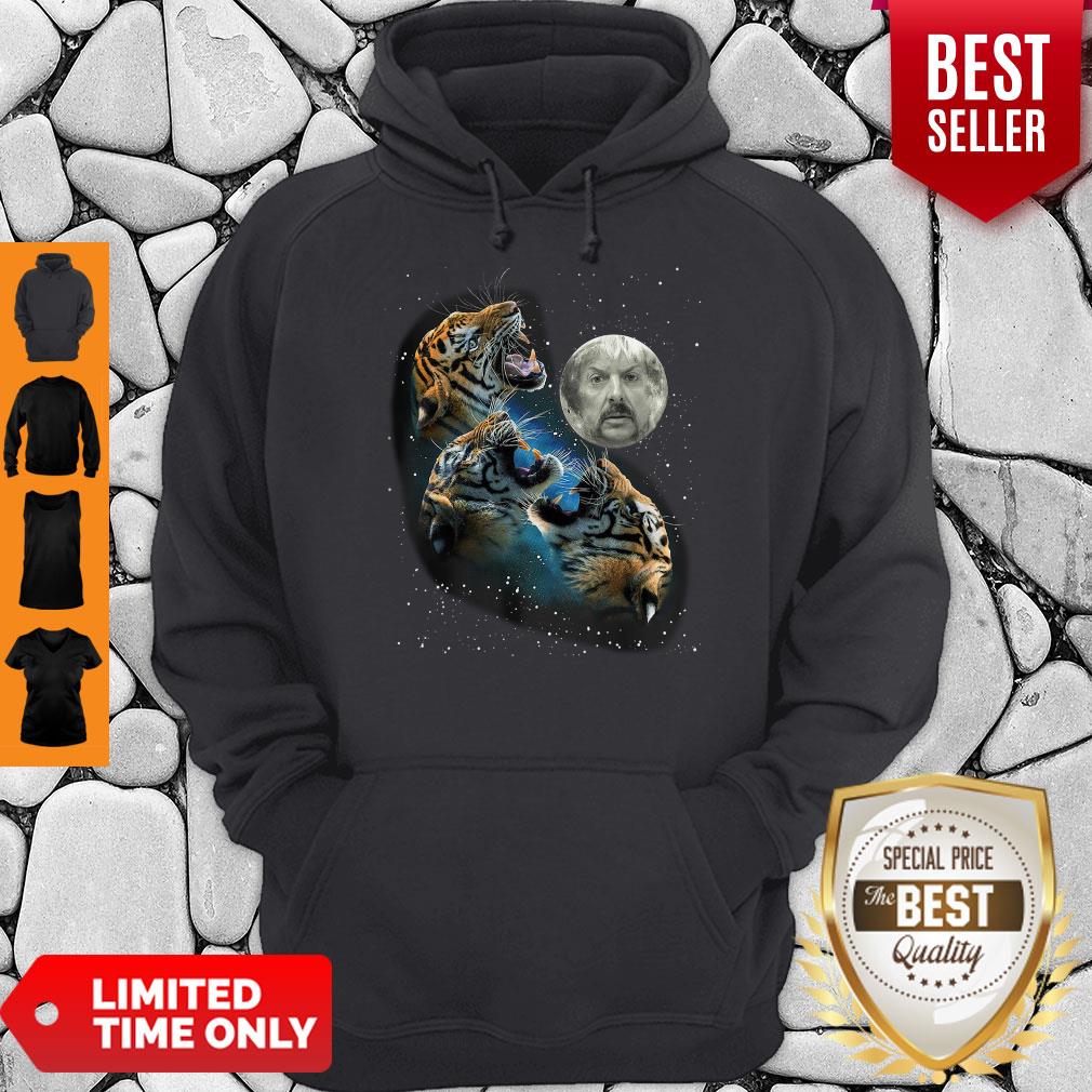 Official Tiger King Three Tigers And Moon Joe Exotic Hoodie