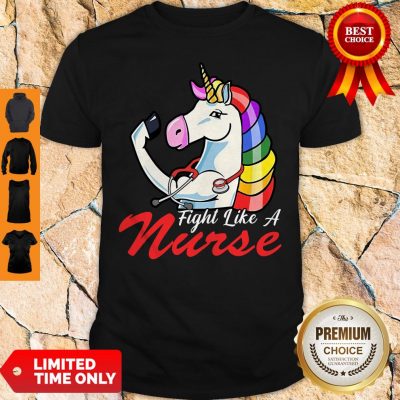 Official Unicorn Fight Like A Nurse Shirt
