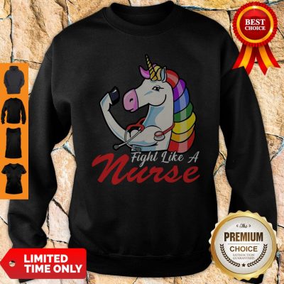 Official Unicorn Fight Like A Nurse Sweatshirt