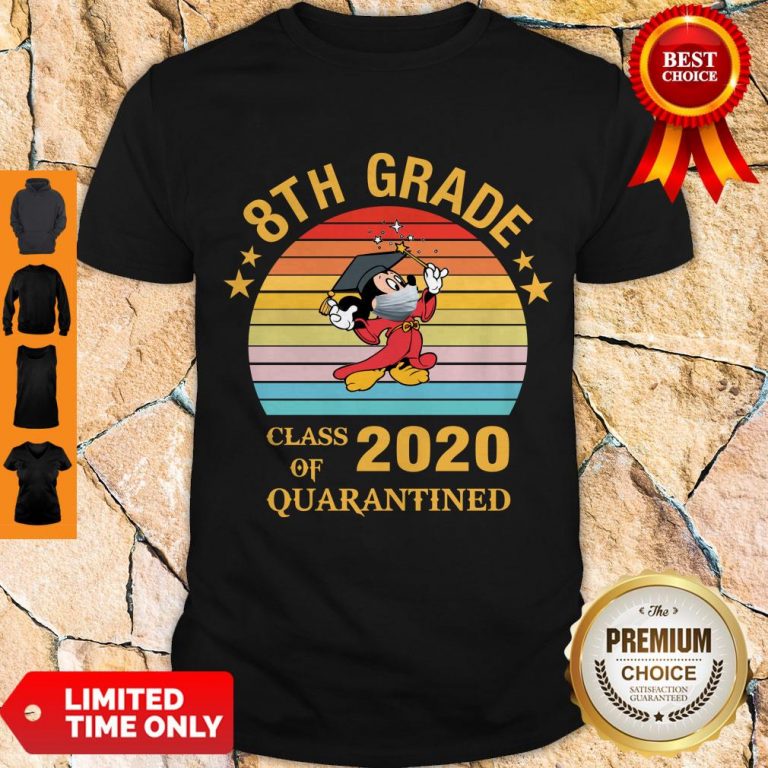 Pro Mickey Mouse 8th Grade Class Of 2020 Quarantined Vintage Shirt