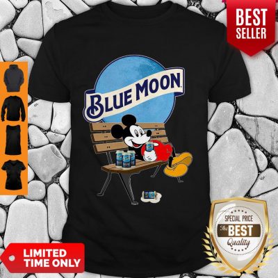 Cute Mickey Mouse Drink Pabst Blue Moon Beer T-Shirt