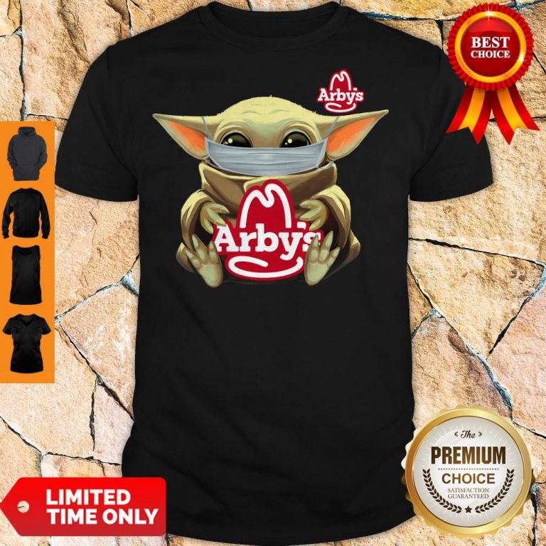 Official Baby Yoda Mask Hug Arbys Shirt