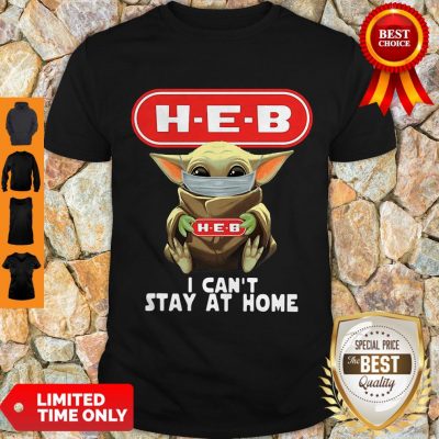 Premium Baby Yoda Mask H-E-B I Can’t Stay At Home Covid-19 Shirt