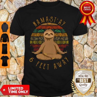 Sloth Yoga Namastay 6 Feet Away Vintage Shirt