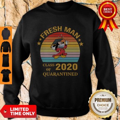 Pretty Mickey Mouse Freshman Class Of 2020 Quarantined Vintage Sweatshirt