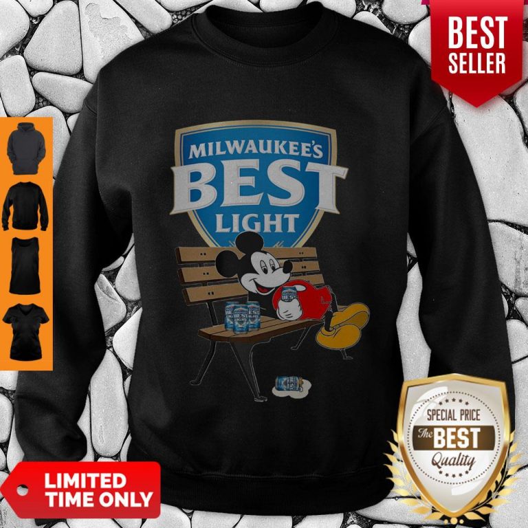 Top Mickey Mouse Drink Milwaukee’s Best Light Beer Sweatshirt