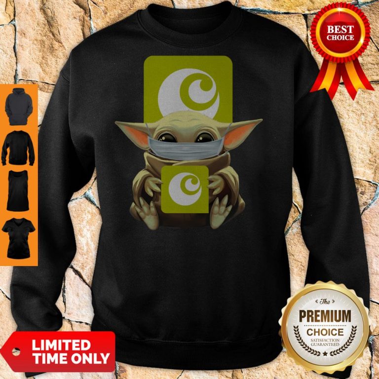 Premium Baby Yoda Mask Hugging Ocado Sweatshirt