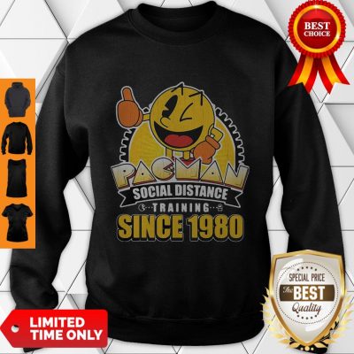 Cute Pacman Social Distance Training Since 1980 Classic Sweatshirt