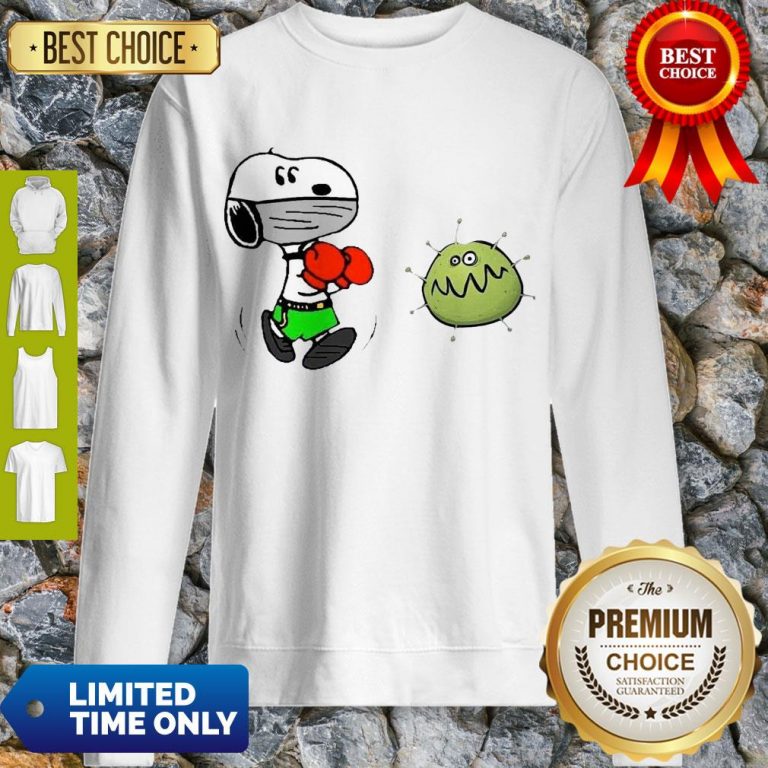 Nice Snoopy Boxing Virus Corona Sweatshirt