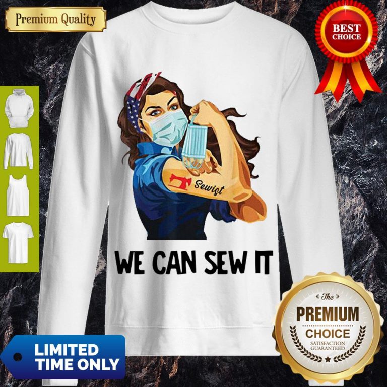 Pretty Strong Woman Tattoo Zuilter We Can Sew It Sweatshirt