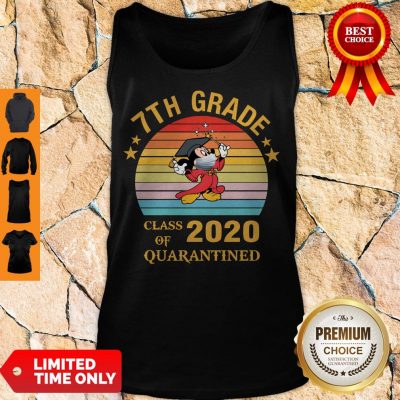 Cute Mickey Mouse 7th Grade Class Of 2020 Quarantined Vintage Tank Top