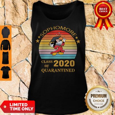 Premium Mickey Mouse Sophomore Class Of 2020 Quarantined Vintage Tank Top