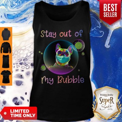 Pretty Stay Out Of My Bubble Pug Dog Tank Top