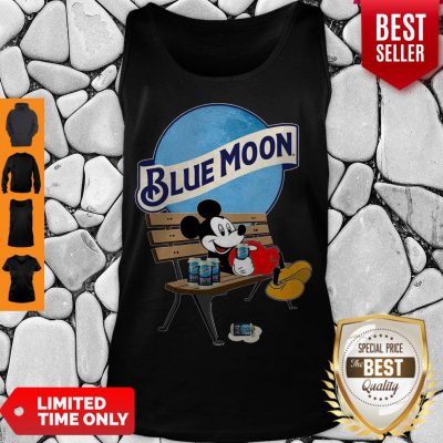 Cute Mickey Mouse Drink Pabst Blue Moon Beer Tank Top