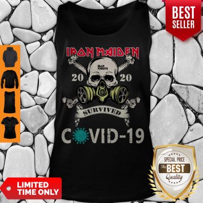 Top Original Skull Iron Maiden 2020 Survived Covid 19 Tank Top