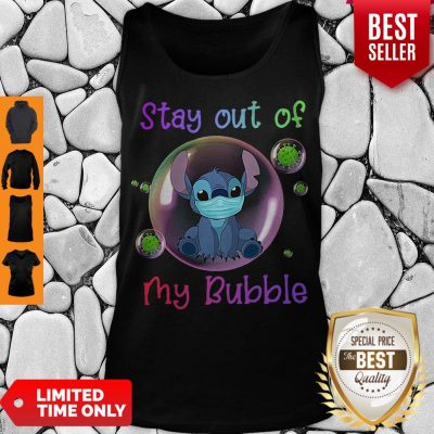 Hot Stitch Mask Stay Out Of My Bubble Tank Top