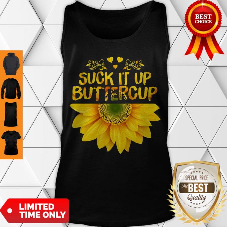 Cute Sunflower Suck It Up Buttercup Tank Top