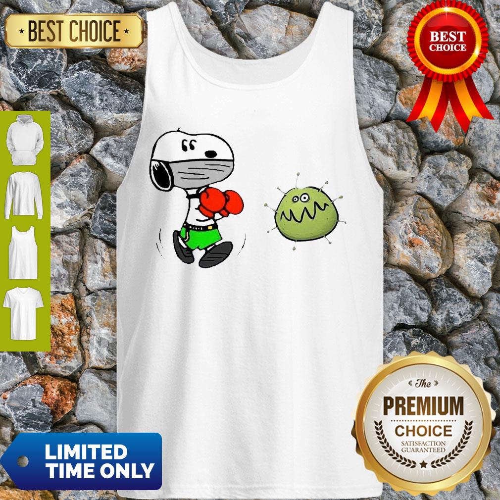 Nice Snoopy Boxing Virus Corona Tank Top