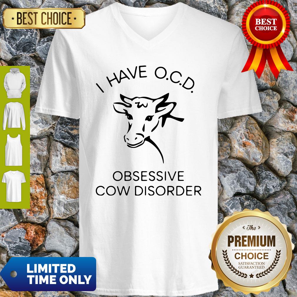 Top I Have Obsessive Cow Disorder V-neck