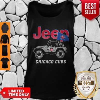 Top Jeep Car Chicago Cubs Flag Tank Top