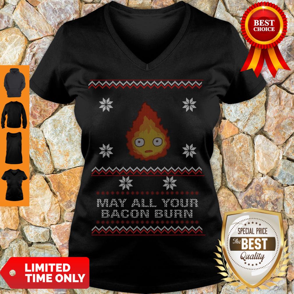 Premium May All Your Bacon Burn V-neck
