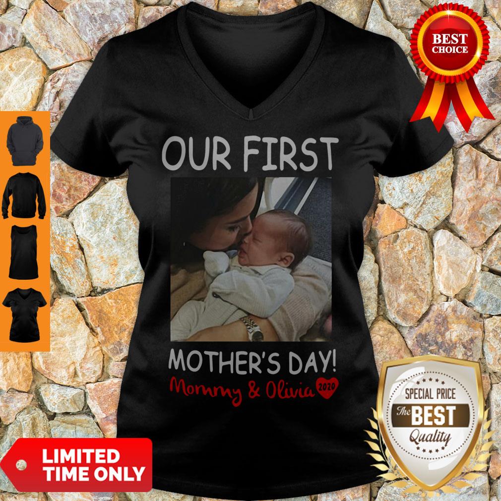 Good Our First Mother’s Day Mommy And Olivia V-neck