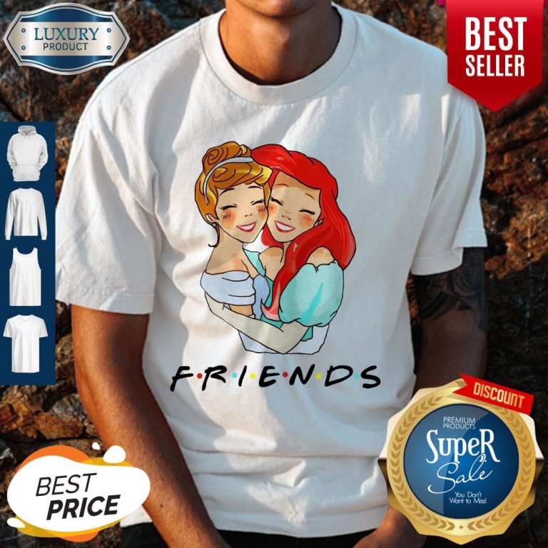 Awesome Cinderella And Ariel Friends Shirt