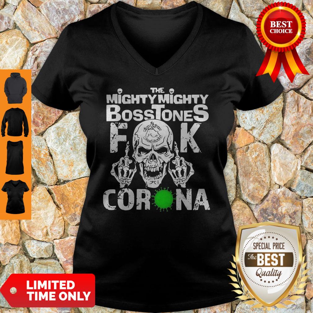 Awesome Skull The Mighty Mighty Bosstones Fuck Coronavirus V-neck