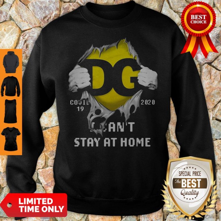 DG Logo Covid 19 2020 I Can’T Stay At Home T-Sweatshirt