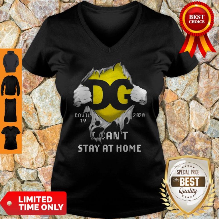 DG Logo Covid 19 2020 I Can’T Stay At Home T-V-neck