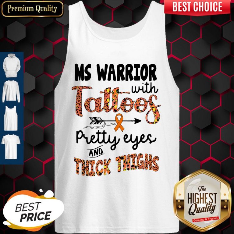 Nice Ms Warrior With Tattoos Pretty Eyes And Thick Thighs Tank Top