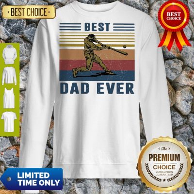 Official Baseball Best Dad Ever Vintage Sweatshirt