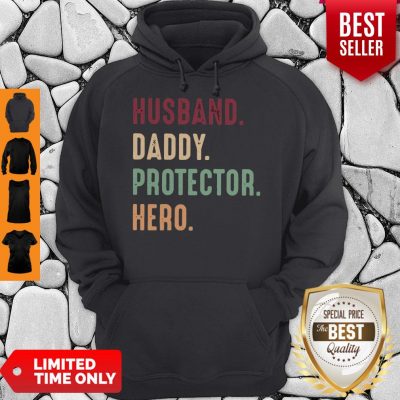 Official Husband Daddy Protector Hero Vintage Hoodie