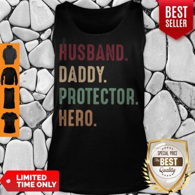 Official Husband Daddy Protector Hero Vintage Tank Top