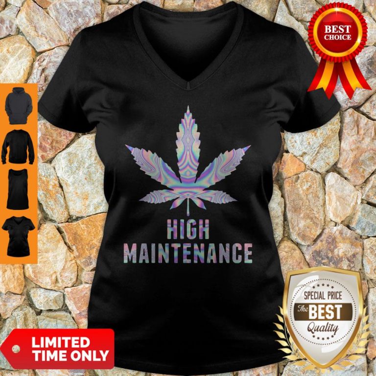 Official Weed High Maintenance V-neck