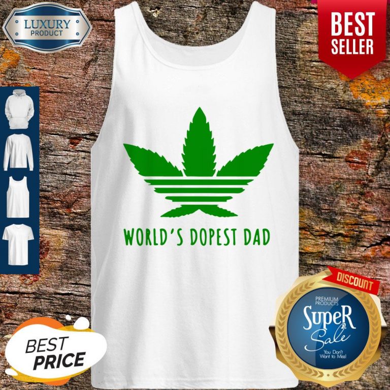 Official Weed Worlds Dopest Dad Tank Top