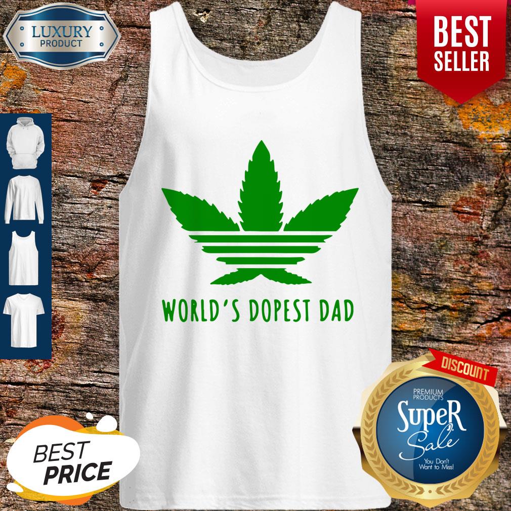 Official Weed Worlds Dopest Dad Tank Top