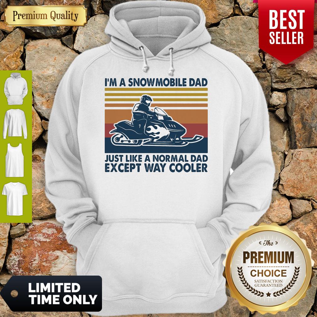 Premium Im A Snowmobile Dad Just Like A Normal Dad Except Way Cooler Vintage Hoodie