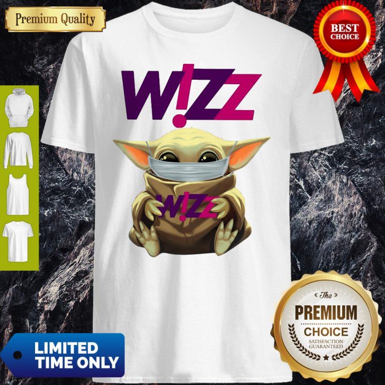Star Wars Baby Yoda Hug Wizz Air Mask Covid 19 T-Shirt