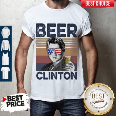 Top Bill Clinton Drink Beer The 4th Of July Vintage Shirt