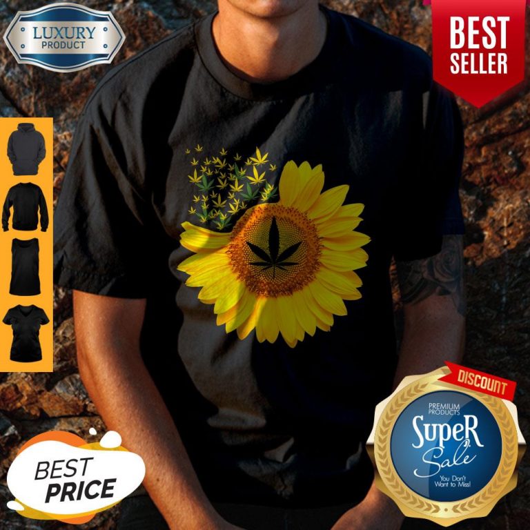 Top Canabis Weed Sunflower Shirt