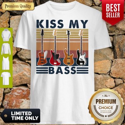 Top Kiss My Bass Guitar Vintage Shirt