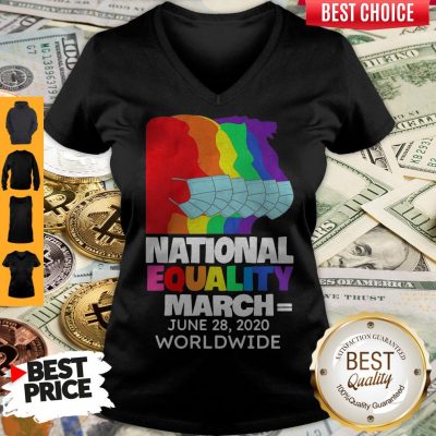 Top National Equality March June 28 2020 Worldwide V-neck